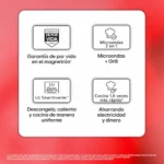 Microondas LG NeoChef con grill 25 L y 1000 W MH6535GIS