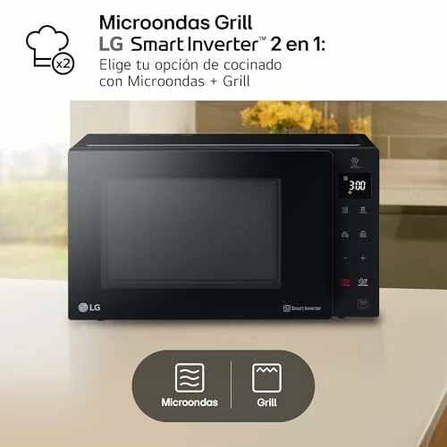 Microondas LG NeoChef con grill 25 L y 1000 W MH6535GIS