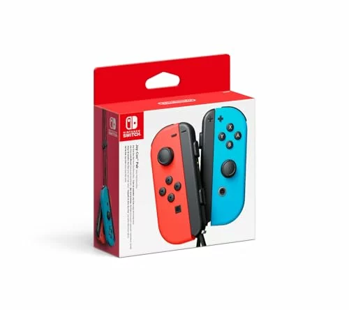 Nintendo Switch Joy-Con azul neón y rojo neón