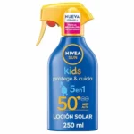 NIVEA SUN Protege & Cuida Kids Spray Solar FP50+ 250 ml Pack 1 x 250 ml
