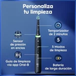 Oral-B iO 5N cepillos eléctricos pack de 2 negro y blanco