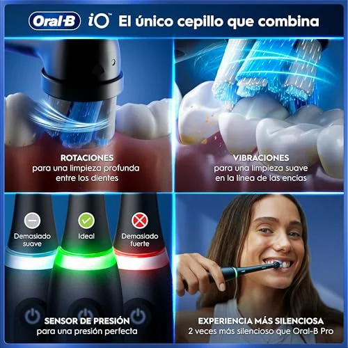 Oral-B iO 5N cepillos eléctricos pack de 2 negro y blanco