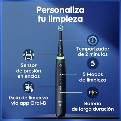 Oral-B iO 5N cepillos eléctricos pack de 2 negro y blanco