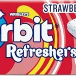 Orbit Refreshers Fresa Limón chicles sin azúcar, Pack 16 x 7 uds