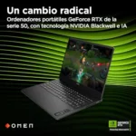 Ordenador portatil HP OMEN 16-ap0039ns Gaming 16" con Ryzen 9, 32GB y RTX 5060 9-8940HX 1TB