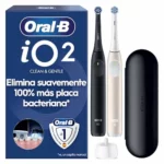 Pack 2 cepillos eléctricos Oral-B iO2 negro y rosa