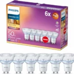 Precio rebajado para Pack 6 bombillas LED GU10 Philips: 12.49 euros