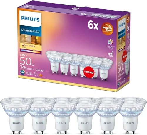 Precio rebajado para Pack 6 bombillas LED GU10 Philips: