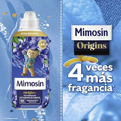 Pack 8 x 50 Suavizante Mimosín Origins Bergamota Salvaje