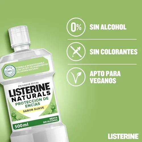 Pack x 2 Listerine Naturals enjuague bucal 500 ml