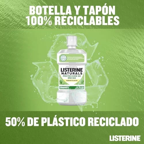 Pack x 2 Listerine Naturals enjuague bucal 500 ml