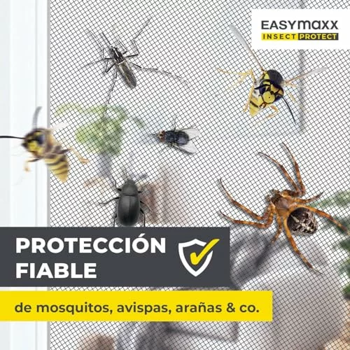 Pack x 4 EASYmaxx mosquitera magnética para ventana Insect Protect