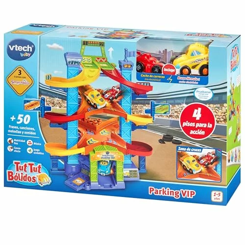 Parking VIP TutTut Bólidos de VTech con 2 vehículos