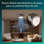 Philips Bliss ventilador de techo con LED y aspas retráctiles