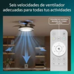 Philips Bliss ventilador de techo con LED y aspas retráctiles