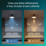 Philips Bliss ventilador de techo con LED y aspas retráctiles