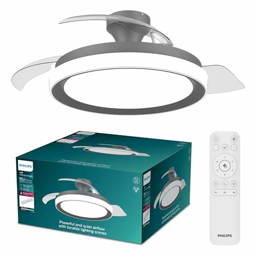 Philips Bliss ventilador de techo con LED y aspas retráctiles