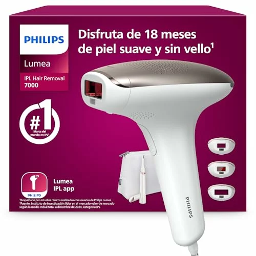 Philips Lumea Serie 7000 IPL con recortador compacto + accesorios BRI923/00