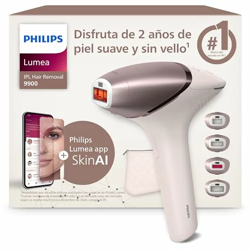 Philips Lumea Serie 9900 depiladora IPL inalámbrica con 4 accesorios