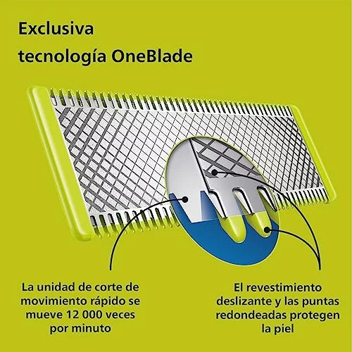 Philips OneBlade 360 maquinilla híbrida con 2 cuchillas y peine 5 en 1