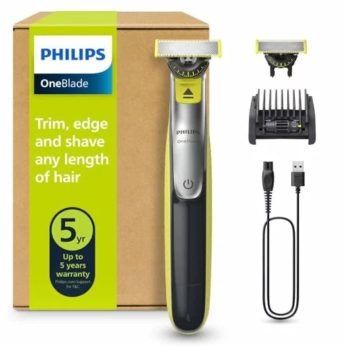 Philips OneBlade 360 maquinilla híbrida con 2 cuchillas y peine 5 en 1