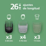 Philips Serie 7000 recortadora todo en uno 19 accesorios MG7962