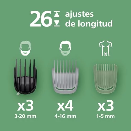 Philips Serie 7000 recortadora todo en uno 19 accesorios MG7962