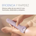 Philips Serie 9000 BRE729/00: Depiladora Eléctrica Inalámbrica con 9 Accesorios