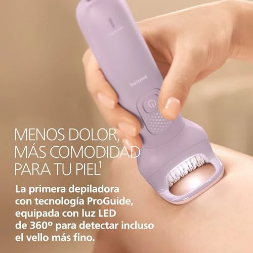 Philips Serie 9000 BRE729/00: Depiladora Eléctrica Inalámbrica con 9 Accesorios