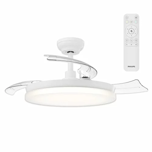 Philips Solr lámpara de techo con ventilador LED retráctil