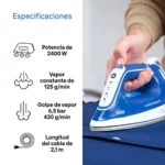 Plancha generadora de vapor Braun CareStyle Compact Pro IS2565 400G 2400W