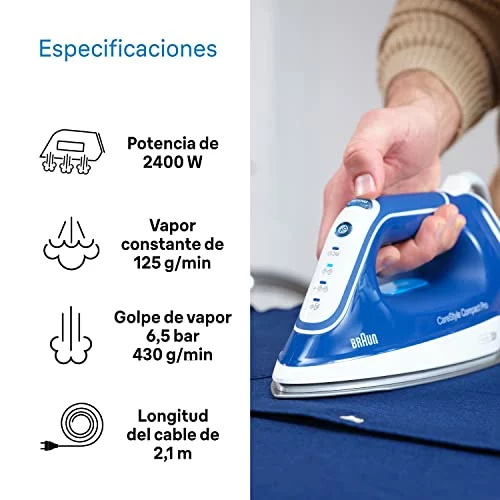 Plancha generadora de vapor Braun CareStyle Compact Pro IS2565 400G 2400W