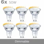 Precio rebajado para Pack 6 bombillas LED GU10 Philips