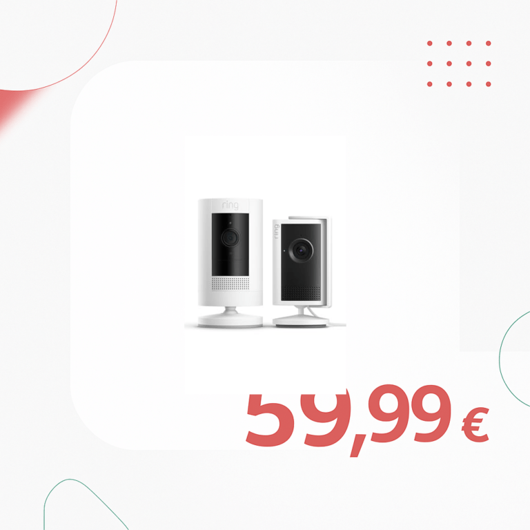 Pack cámaras Ring Exterior e Interior Plus 1080P se queda en