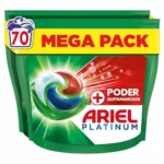 Recortadora Ariel PODs Platinum cápsulas detergentes quitamanchas 70 lavados