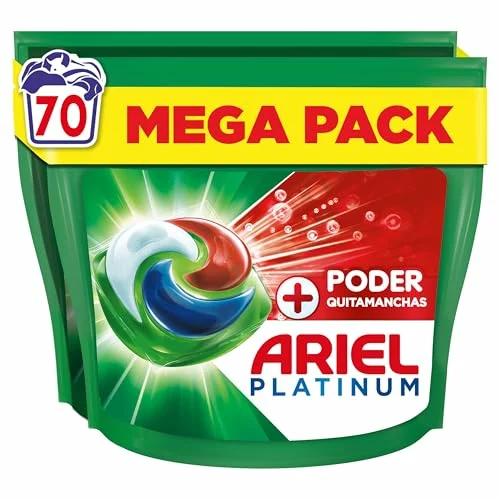 Recortadora Ariel PODs Platinum cápsulas detergentes quitamanchas 70 lavados