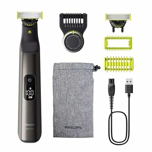 Recortadora Philips OneBlade Pro 360 Face + Body con kit corporal
