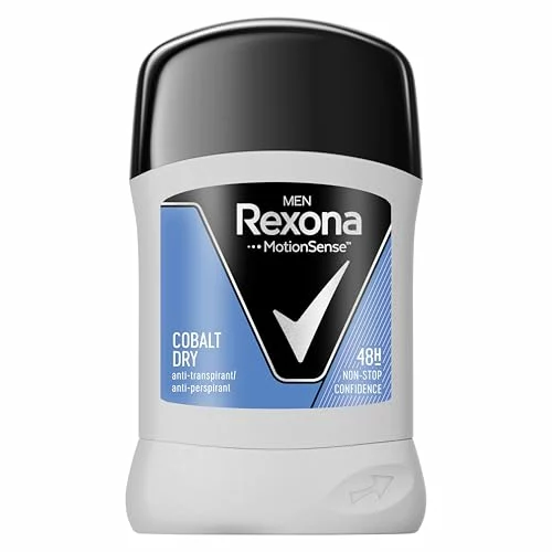 Rexona Desodorante Stick Antitranspirante para hombre Cobalt Dry 50ml – Pack de 6