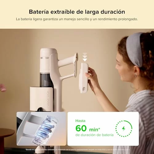 roborock H60 Hub aspiradora sin cable con base de vaciado automático
