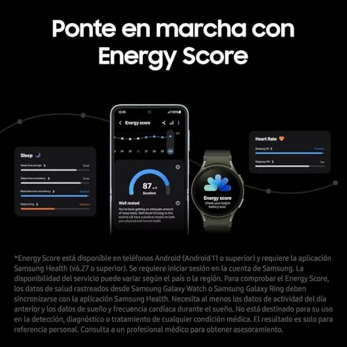 Samsung Galaxy Watch7 Bluetooth + Correa – Smartwatch 40mm, Control de Salud, Seguimiento Deportivo, Beige (V