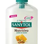 Sanytol jabón de manos nutritivo antibacteriano almendras y miel, pack 6