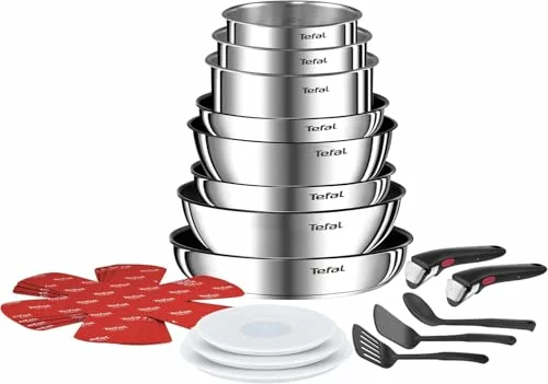 Sarten Tefal Ingenio Emotion juego de cocina 20 piezas con 2 mangos