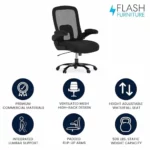Silla de oficina ergonómica Flash Furniture Hercules Series, grande y alta