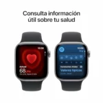 Smartwatch Apple Watch Series 11 GPS 42 mm gris espacial con correa deportiva negra