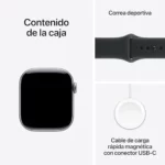 Smartwatch Apple Watch Series 11 GPS 42 mm gris espacial con correa deportiva negra