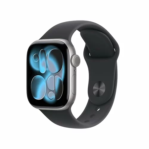 Smartwatch Apple Watch Series 11 GPS 42 mm gris espacial con correa deportiva negra