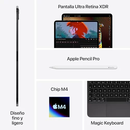 Tablet Apple iPad Pro 11 M4, 1 TB, Wi‑Fi 6E y 5G