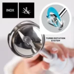 Taurus Robot 1000 Plus Inox batidora de mano con accesorios