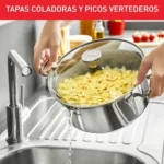 Tefal Duetto On juego de cazo y ollas para inducción, 9 piezas