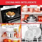 Tefal Ingenio Emotion, juego de 3 sartenes inox con mango extraíble L828S